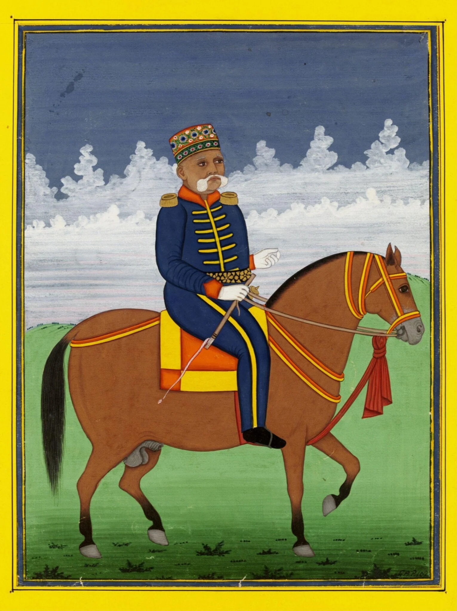 Amir Khan, by Unknown, paint, 1860