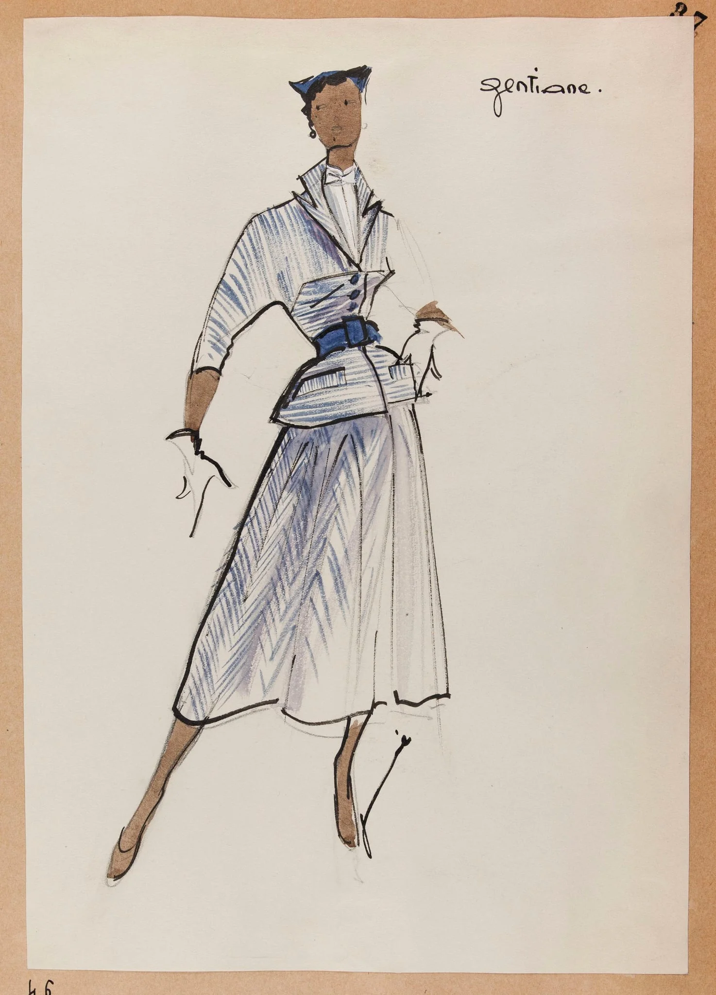 Gentiane, by Carven, 1951