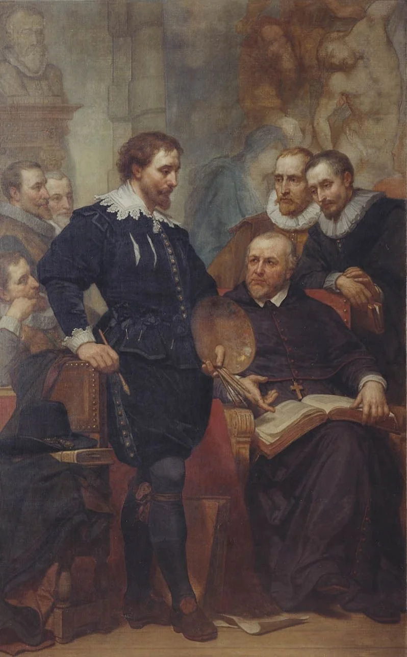 Peter Paul Rubens in his Studio, by Nicaise De Keyser, oil, 1866
