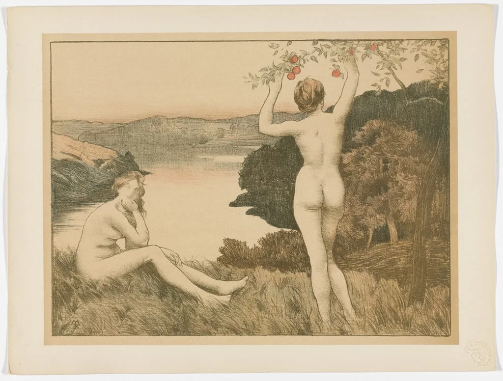 Untitled, by Émile-René Ménard, ink, 1897