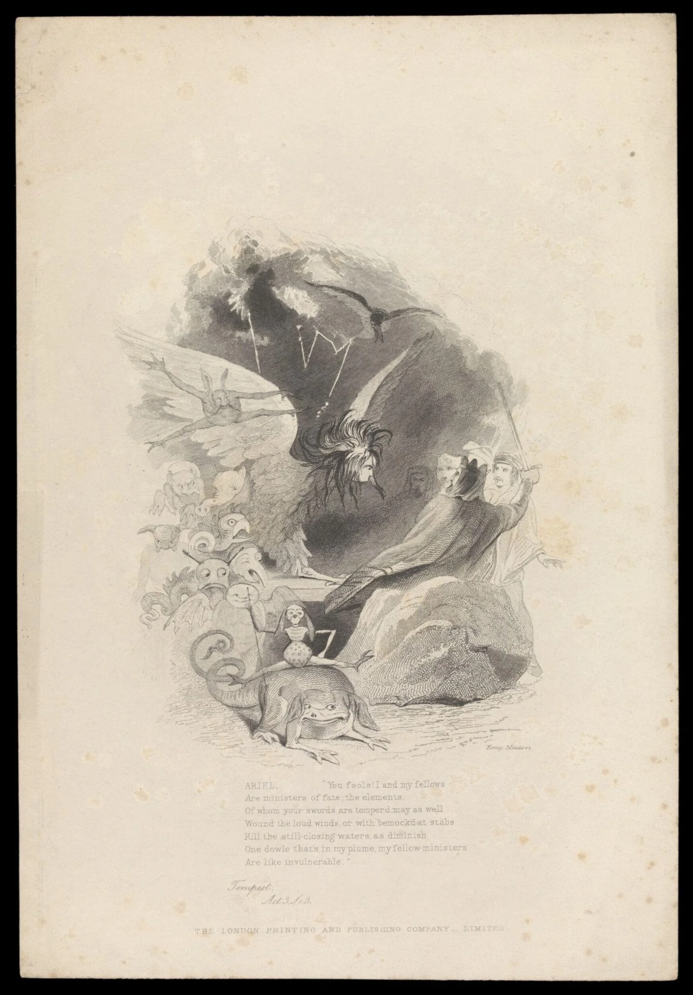 H Beard Print Collection, by Joseph Kenny Meadows, 1850