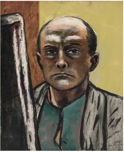 Self Portrait in Olive and Brown