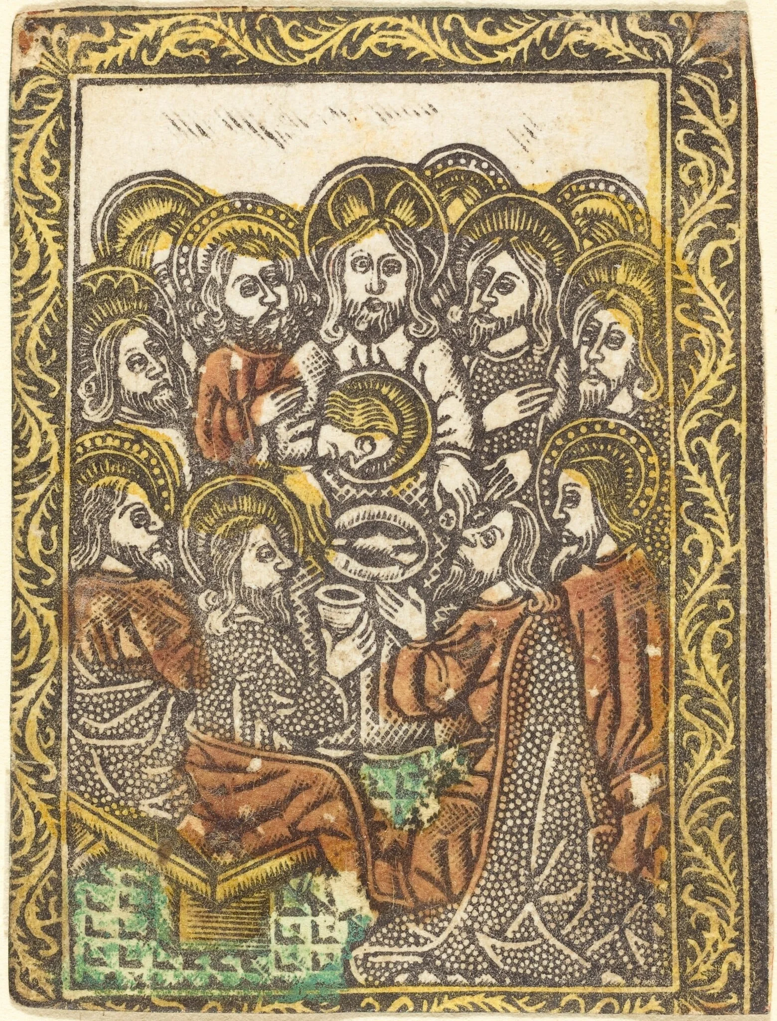 The Last Supper, by German 15th Century, paint, 1470
