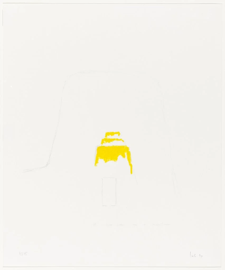 Untitled, by Wolfgang Laib, oil, 1994