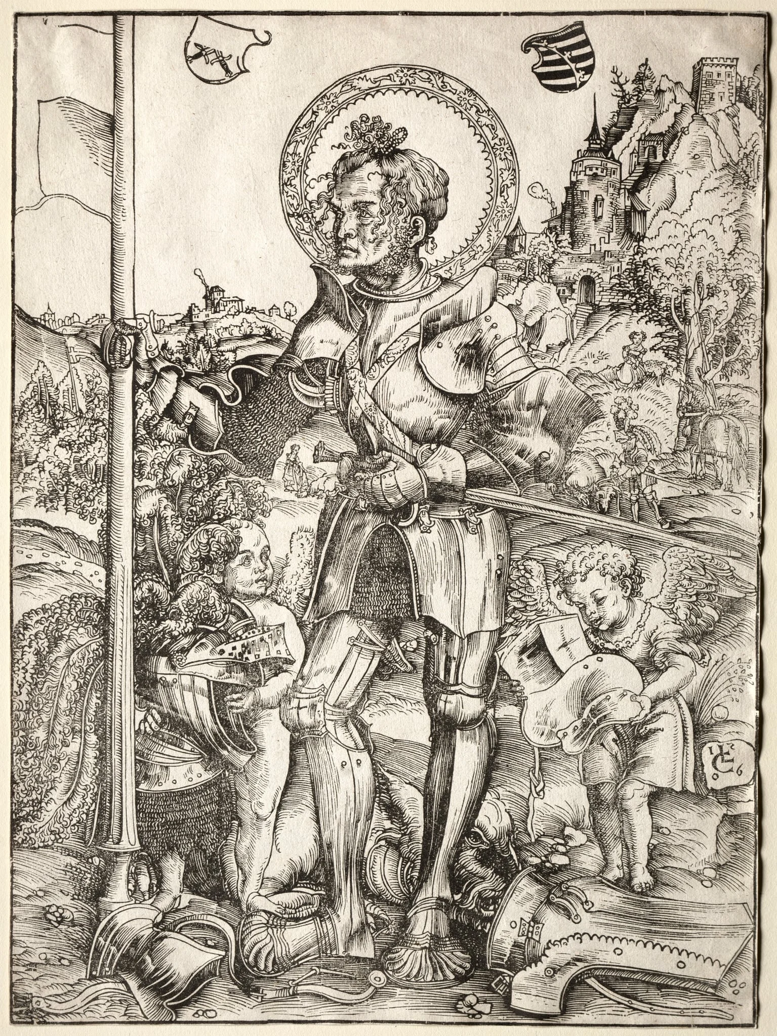 Saint George Standing, by Lucas Cranach the Elder, 1506
