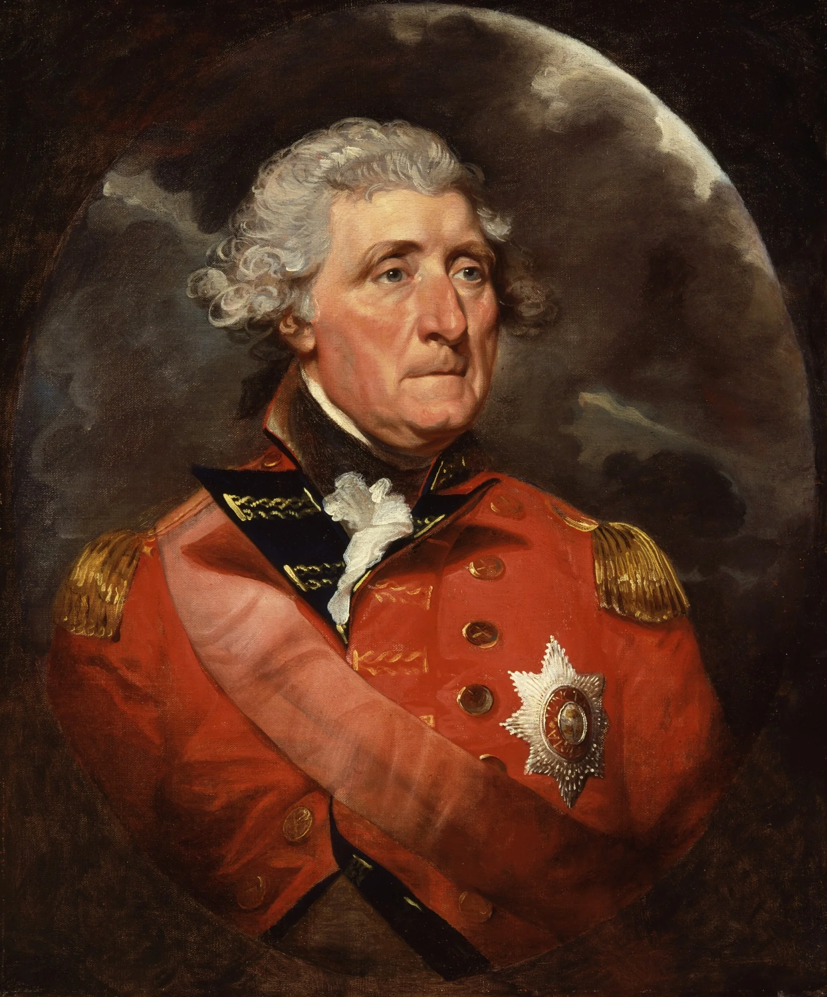 Sir George Augustus Elliott, Baron Heathfield, by Mather Brown, oil, 1794