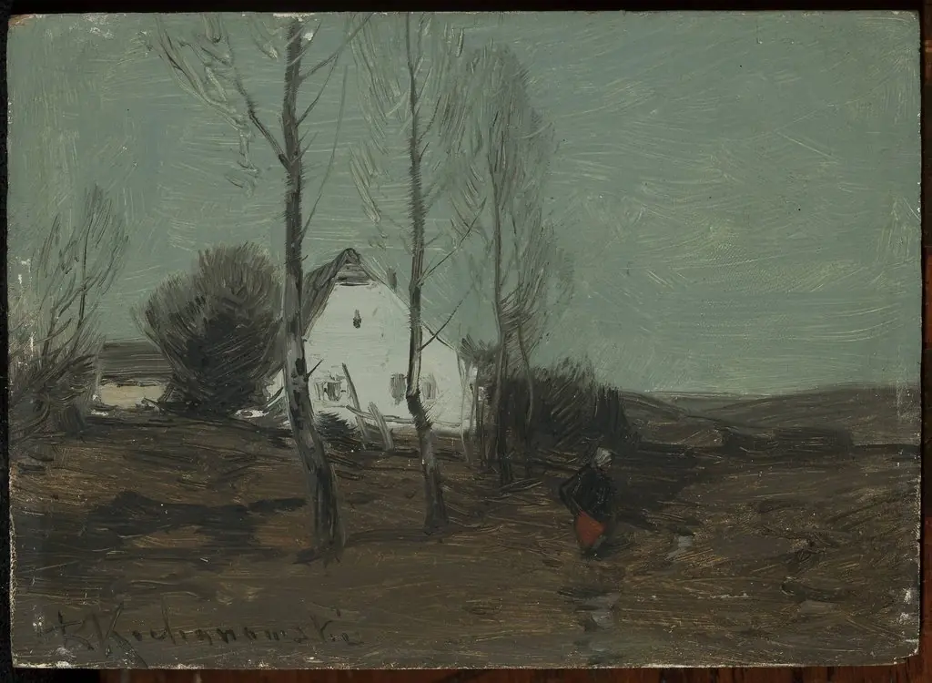 Landscape with a cottage