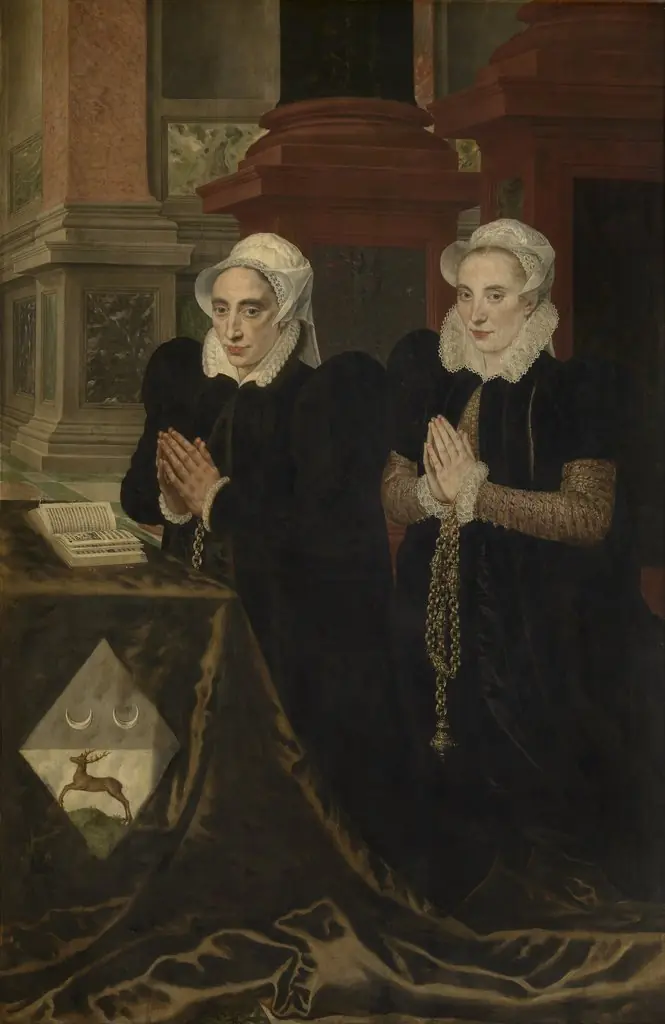 Maria de Deckere, Second Wife of Gillis de Smidt, and Béatrix, One of their Daughters