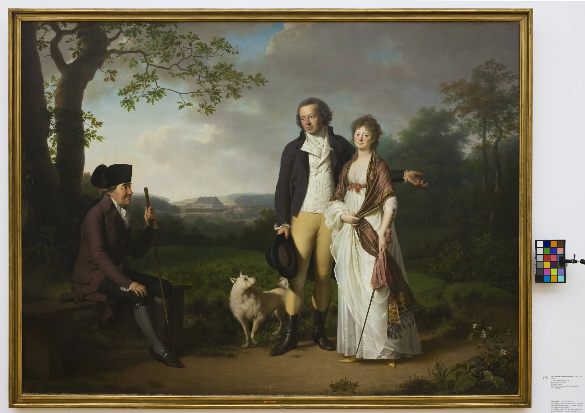 Niels Ryberg with his Son Johan Christian and his Daughter-in-Law Engelke, née Falbe