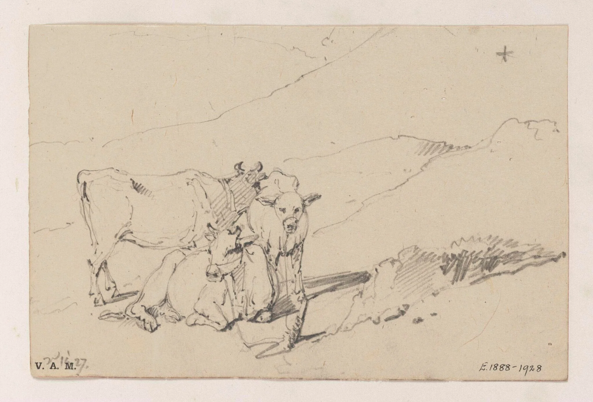 Three cows, by George Chinnery, 10