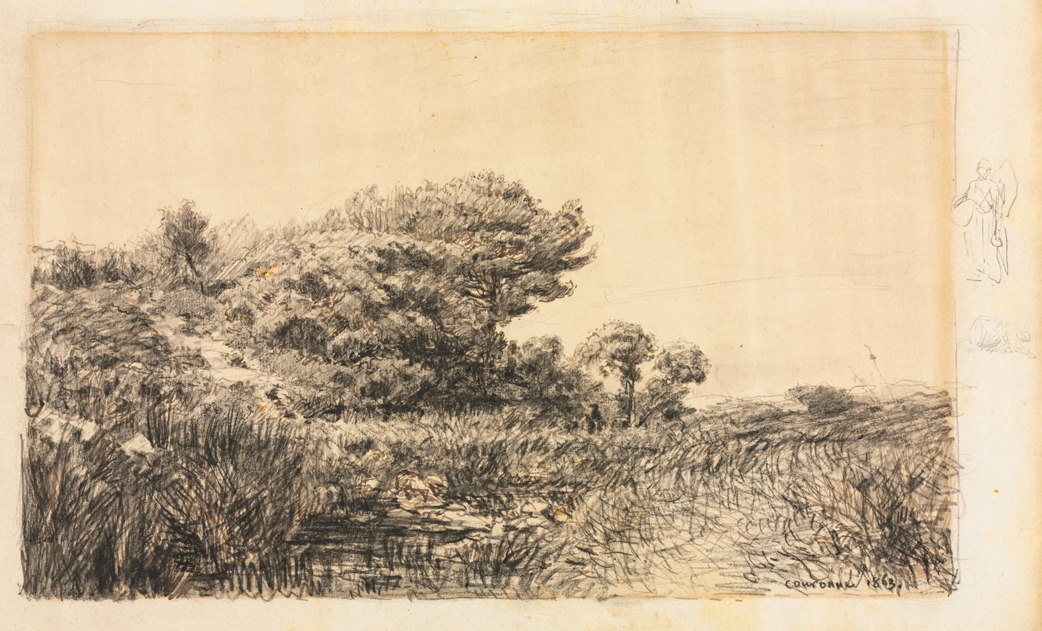 Edge of Marsh at Couronne, by Félix Ziem, 1863