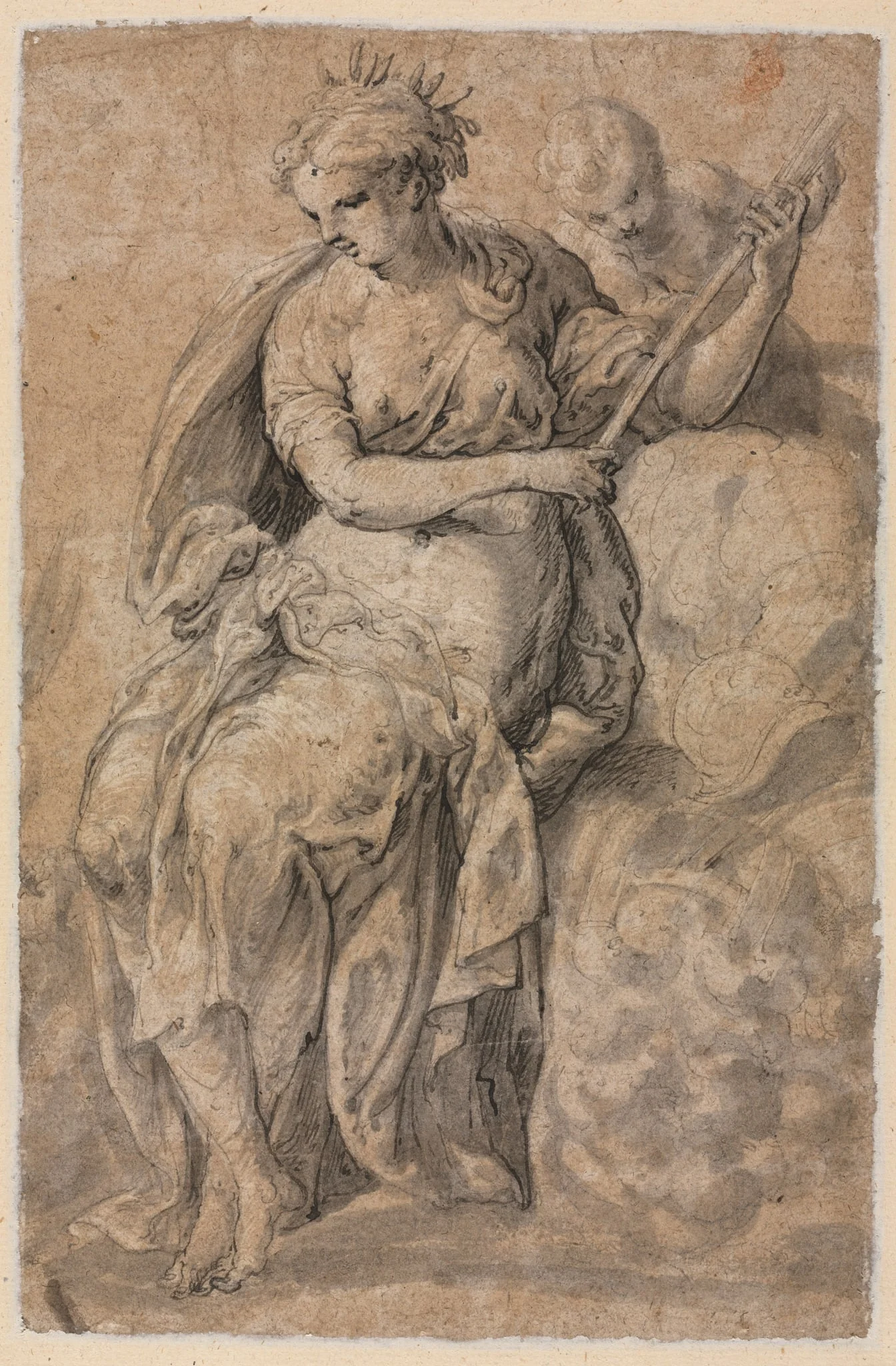 Allegorical Figure (verso)