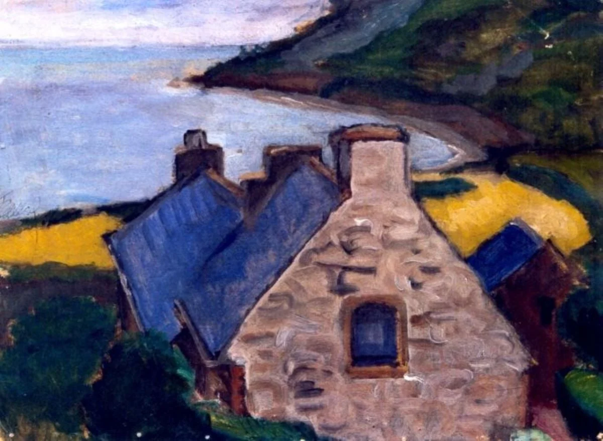Case la malul mării - Bretania, by Theodor Pallady, unspecified, 1921