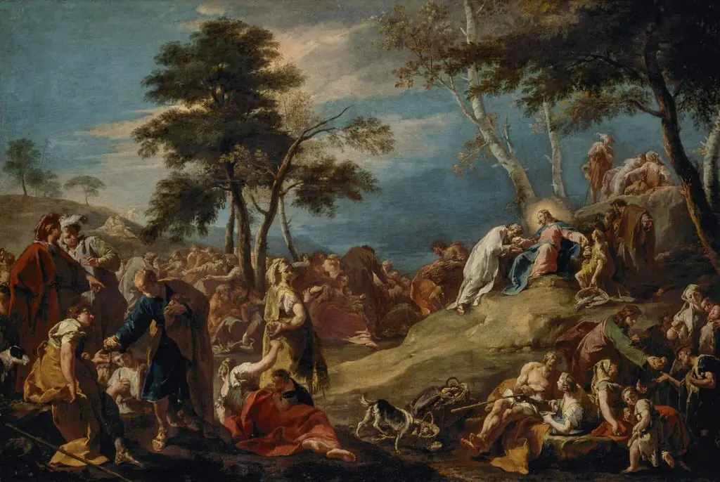 The miracle of the loaves and fishes