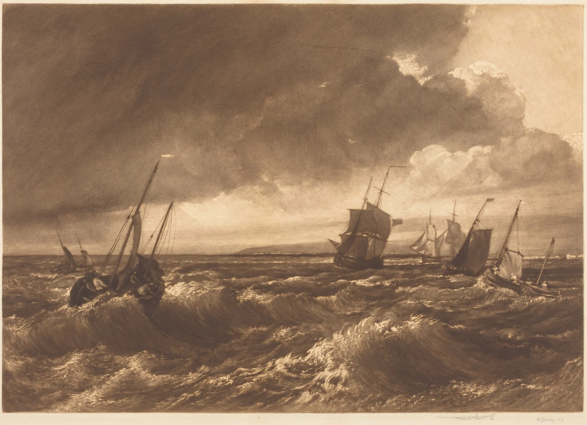 The Mouth of the Thames—Isle of Sheppey in Distance