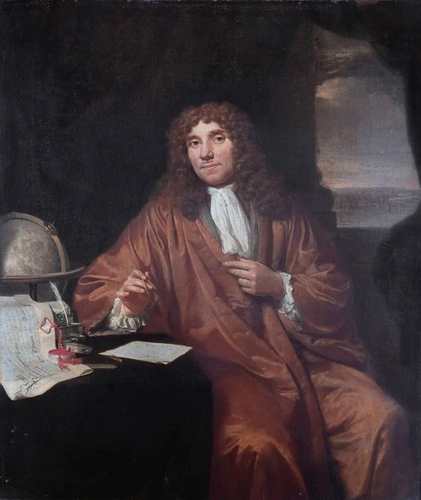 Portrait of Anthonie van Leeuwenhoek, Natural Philosopher and Zoologist in Delft
