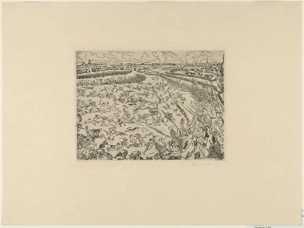 Untitled, by James Ensor, ink, 1895