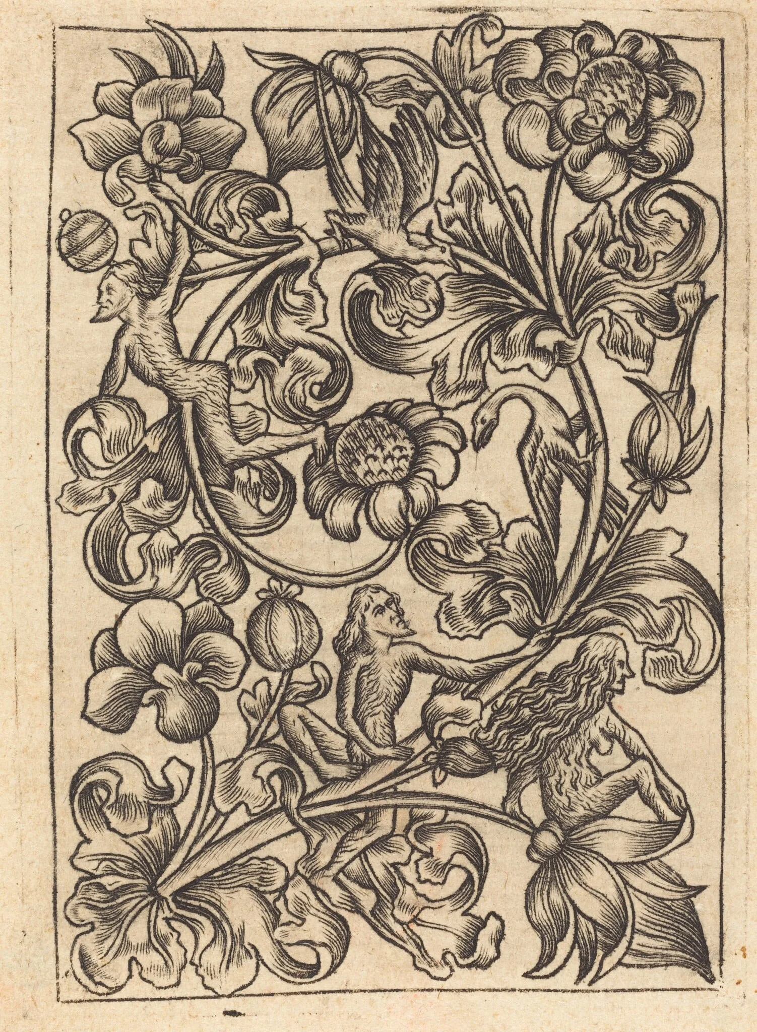 Ornament with Wild Folk