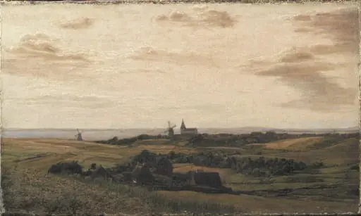 A View towards Assens in Funen. In the Distance the Coast of Schleswig