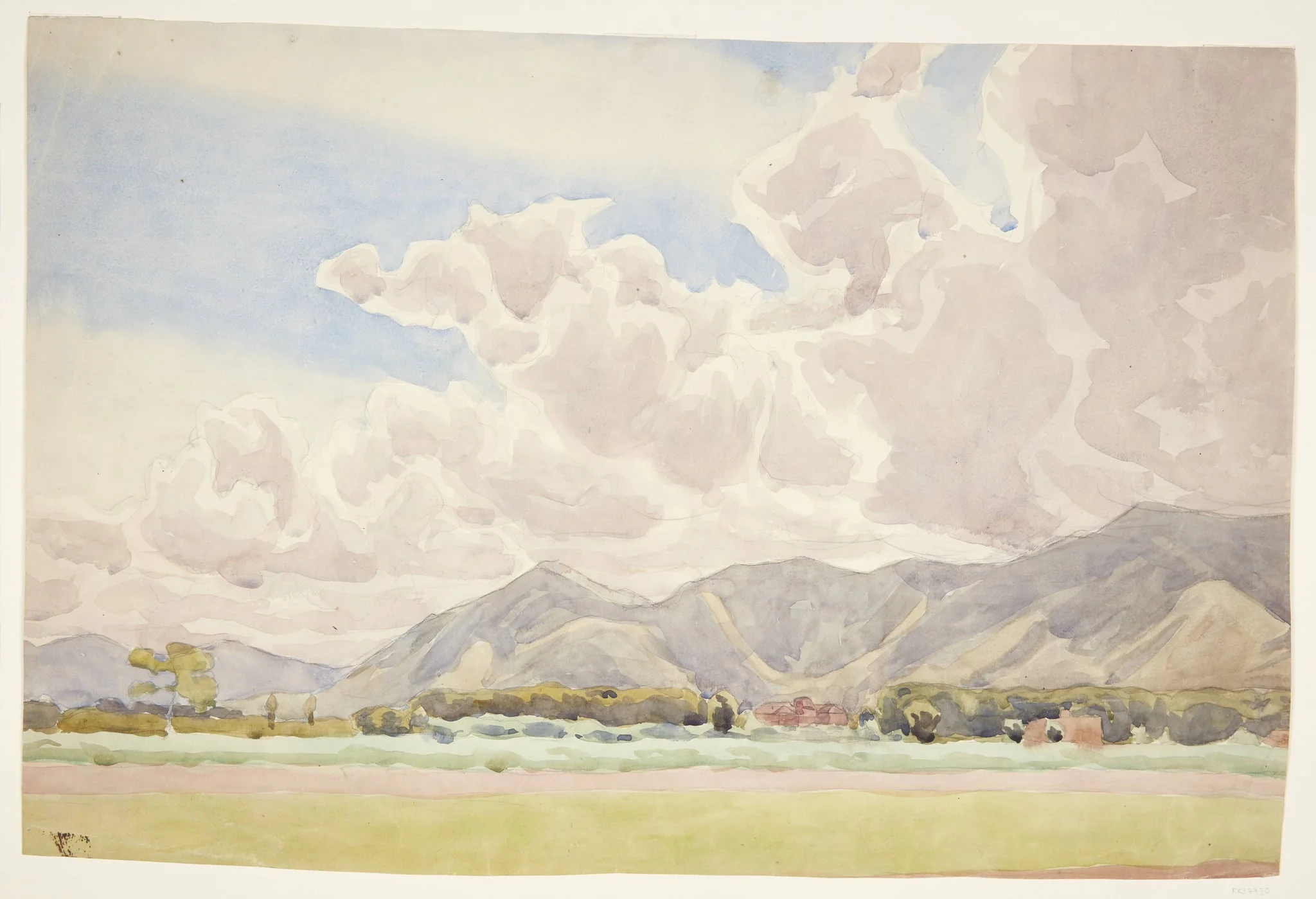 Italiensk landskab, by Unknown, unspecified, 1904