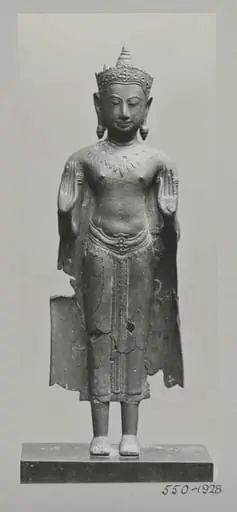 Bronze sculpture of standing figure of the Dipankara Buddha, V&A Museum