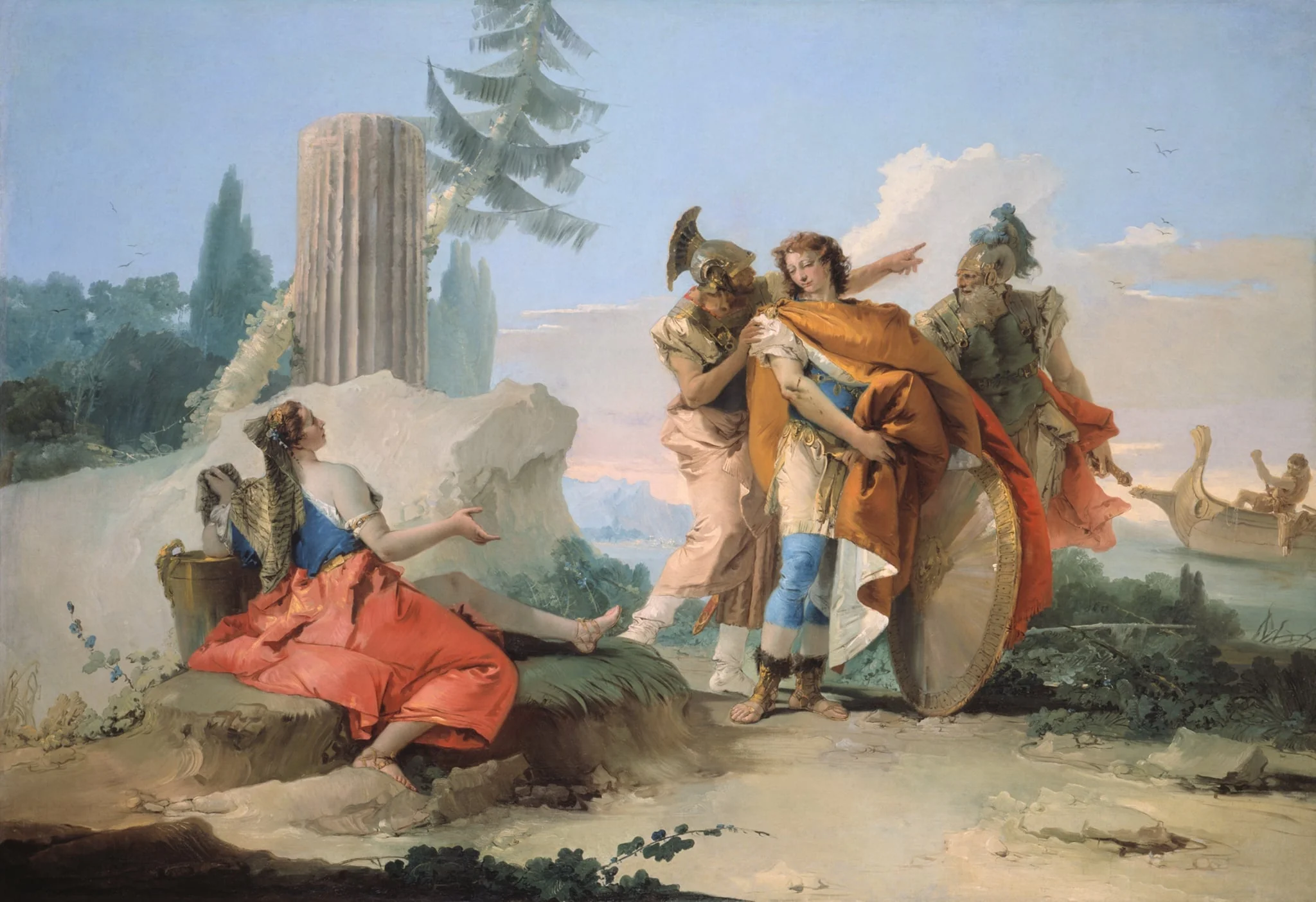 Armida Abandoned by Rinaldo, by Giovanni Battista Tiepolo, oil, 1744