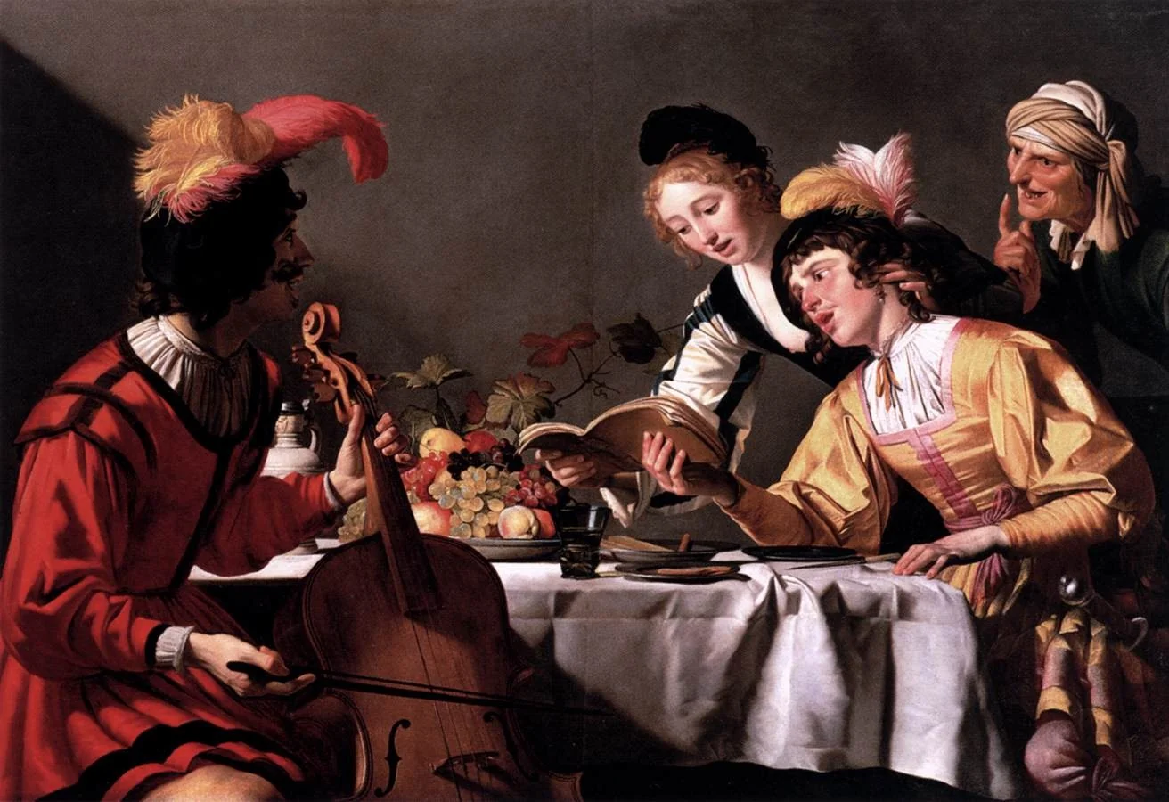 The Concert, by Gerard van Honthorst, oil, 1628