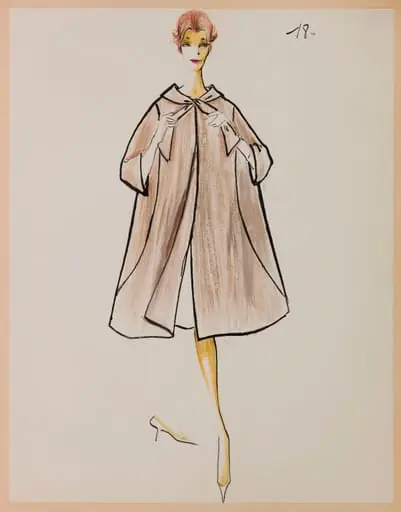 Manteau cape marron