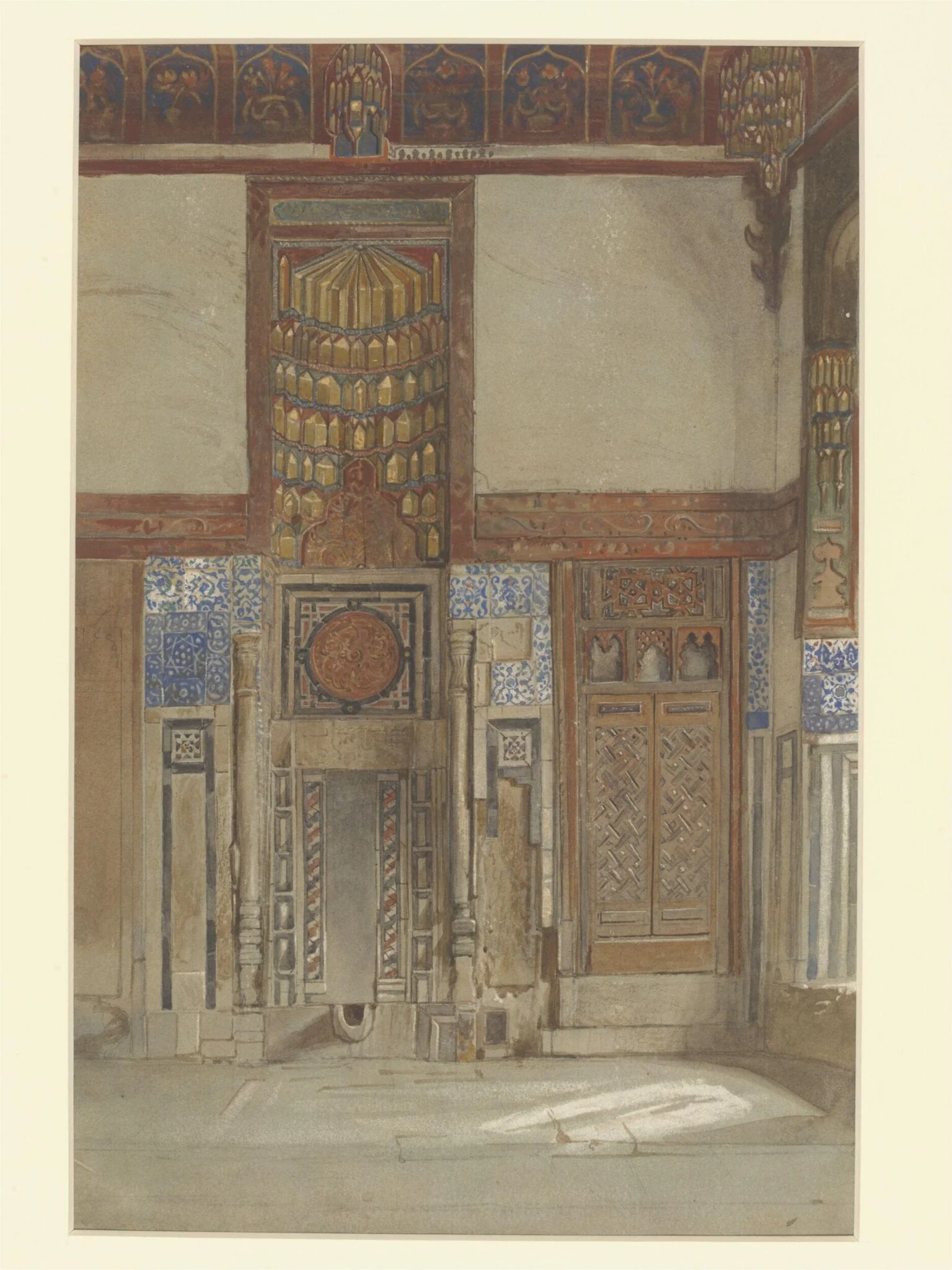 An Interior (the Eastern End) in the House of the Mufti Sheikh El Mahadi