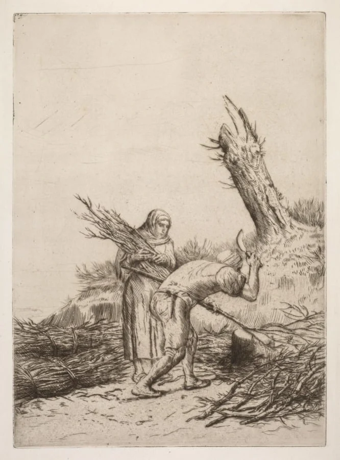 Les faiseurs de fagots, by Alphonse Legros, 1884