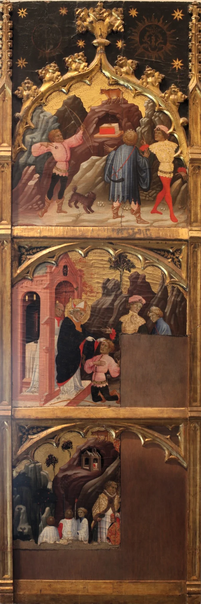Scenes of the legend of Saint Michael, by Miguel Alcañiz the Elder, unspecified, 1421
