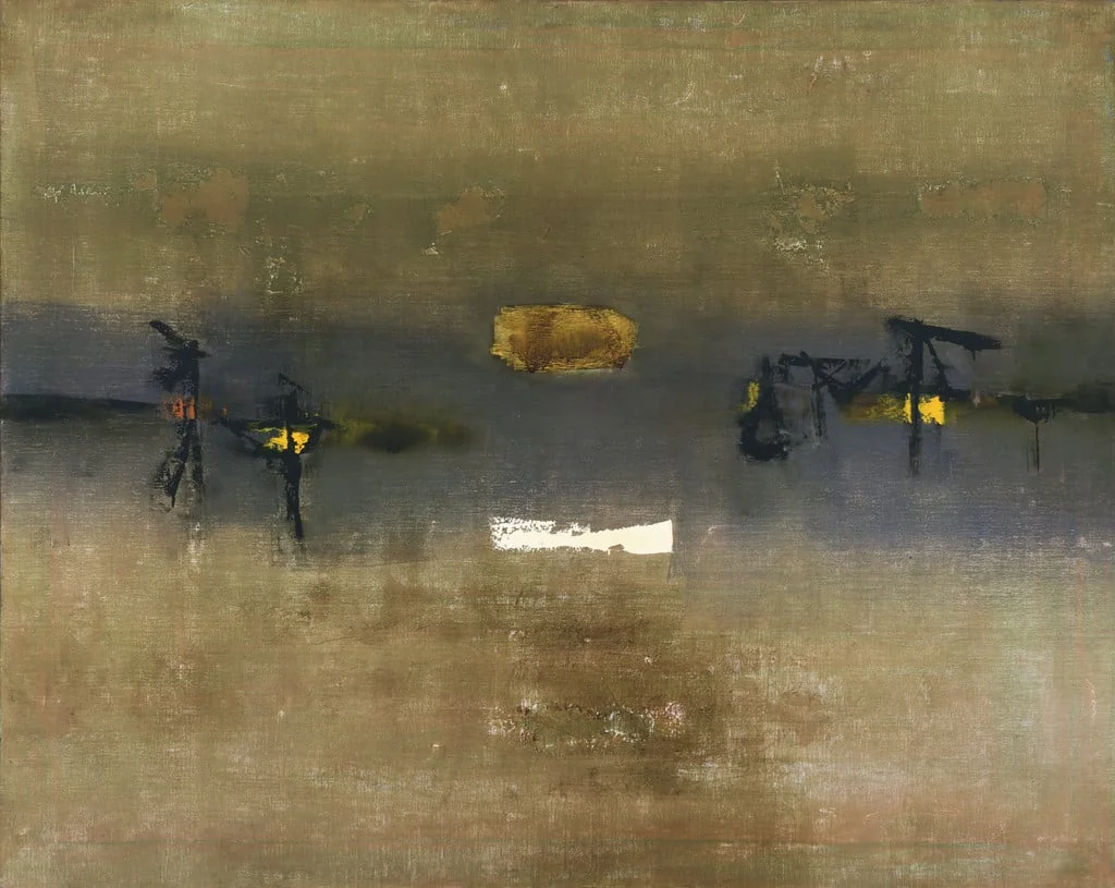 Untitled, by Vasudeo S. Gaitonde, oil, 1962