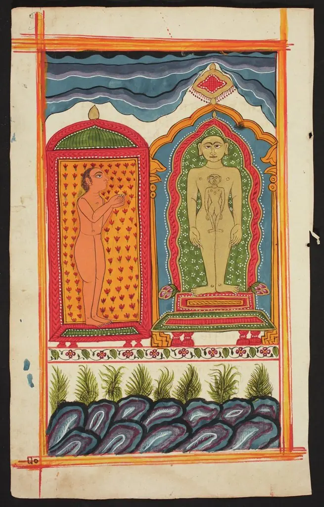 Folio from the Bhaktamara Stotra (“Hymn of the Immortal Devotee”)
