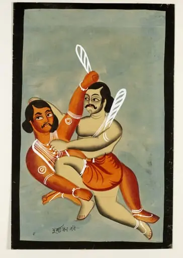Bhima and Duryodhana