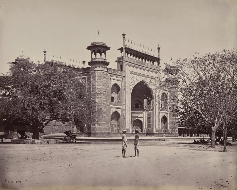 Agra. The Gateway of the Gardens Surrounding the Taj