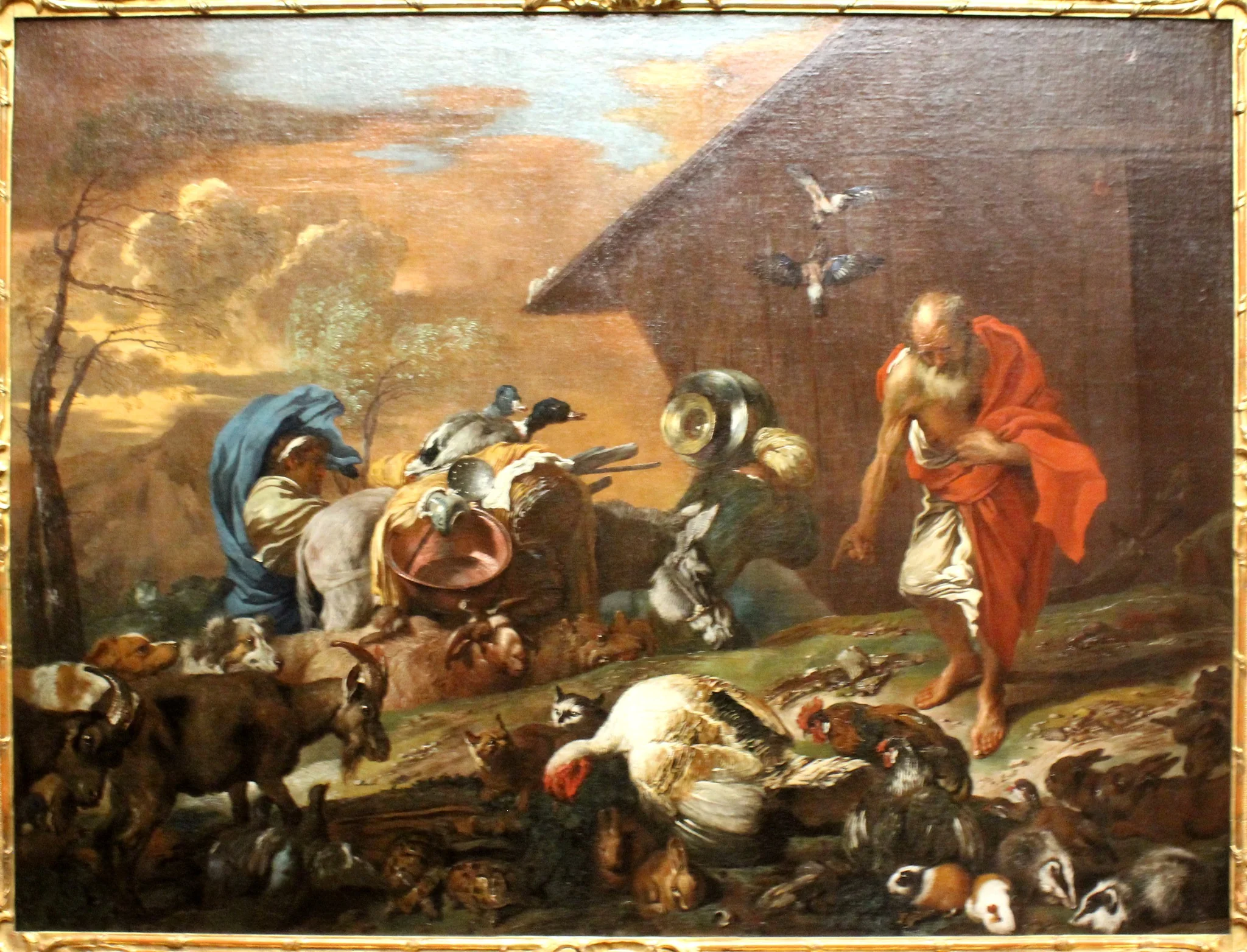 In Front of Noah's Ark (Dresden), by Giovanni Benedetto Castiglione, unspecified, 1647
