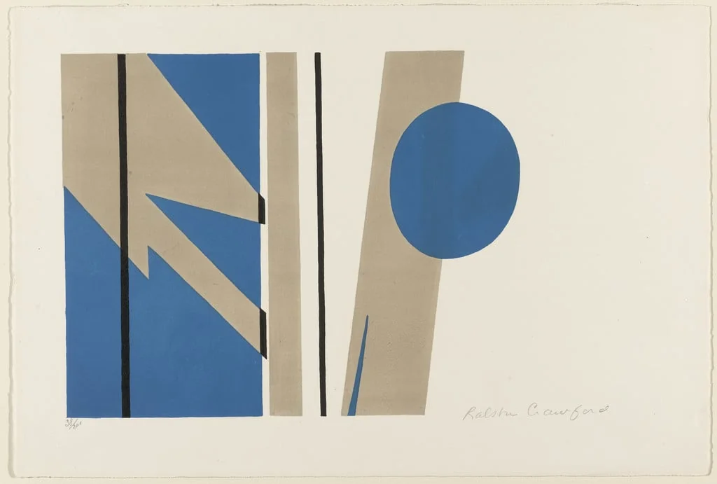 Untitled, by Ralston Crawford, ink, 1921