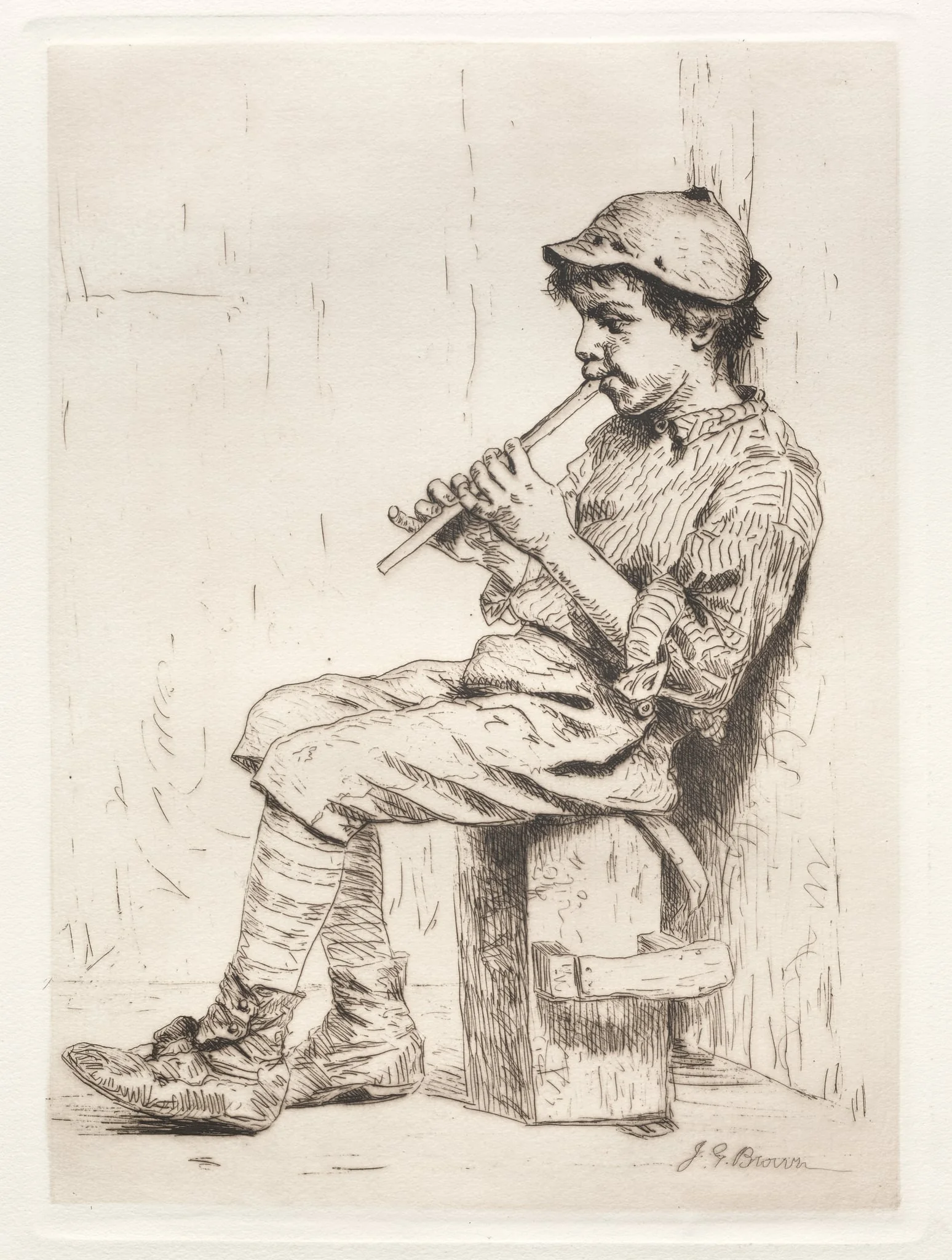 Business Neglected, by John George Brown, 1881