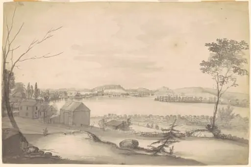 Study for "View of Springfield on the Connecticut River"