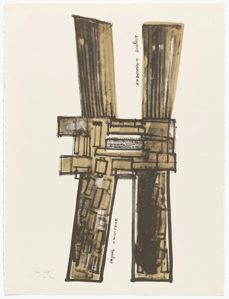 Untitled, by J. J. Beljon, ink, 1965