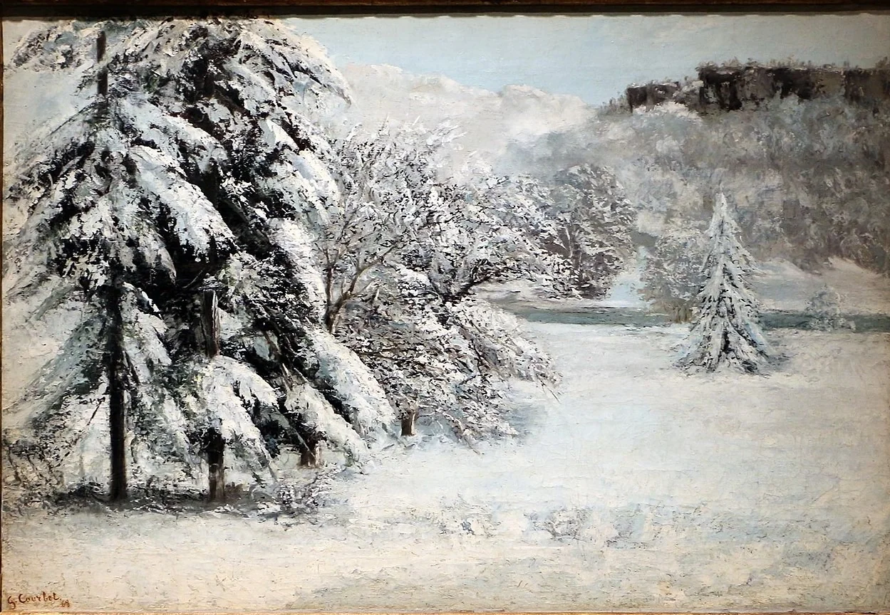 Landscape in Winter, by Gustave Courbet, unspecified, 1868
