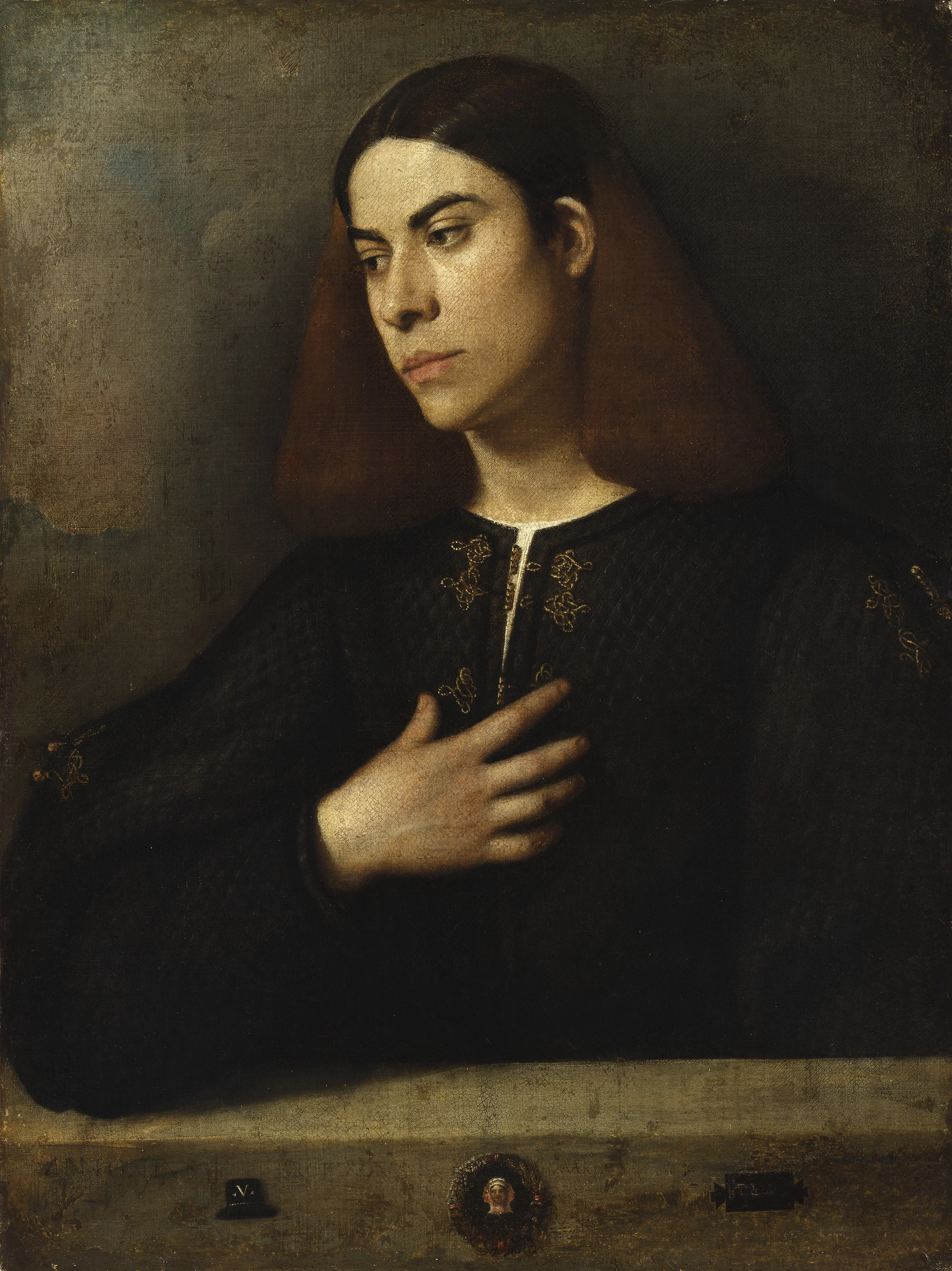 Portrait of a Youth, by Giorgione, oil, 1503
