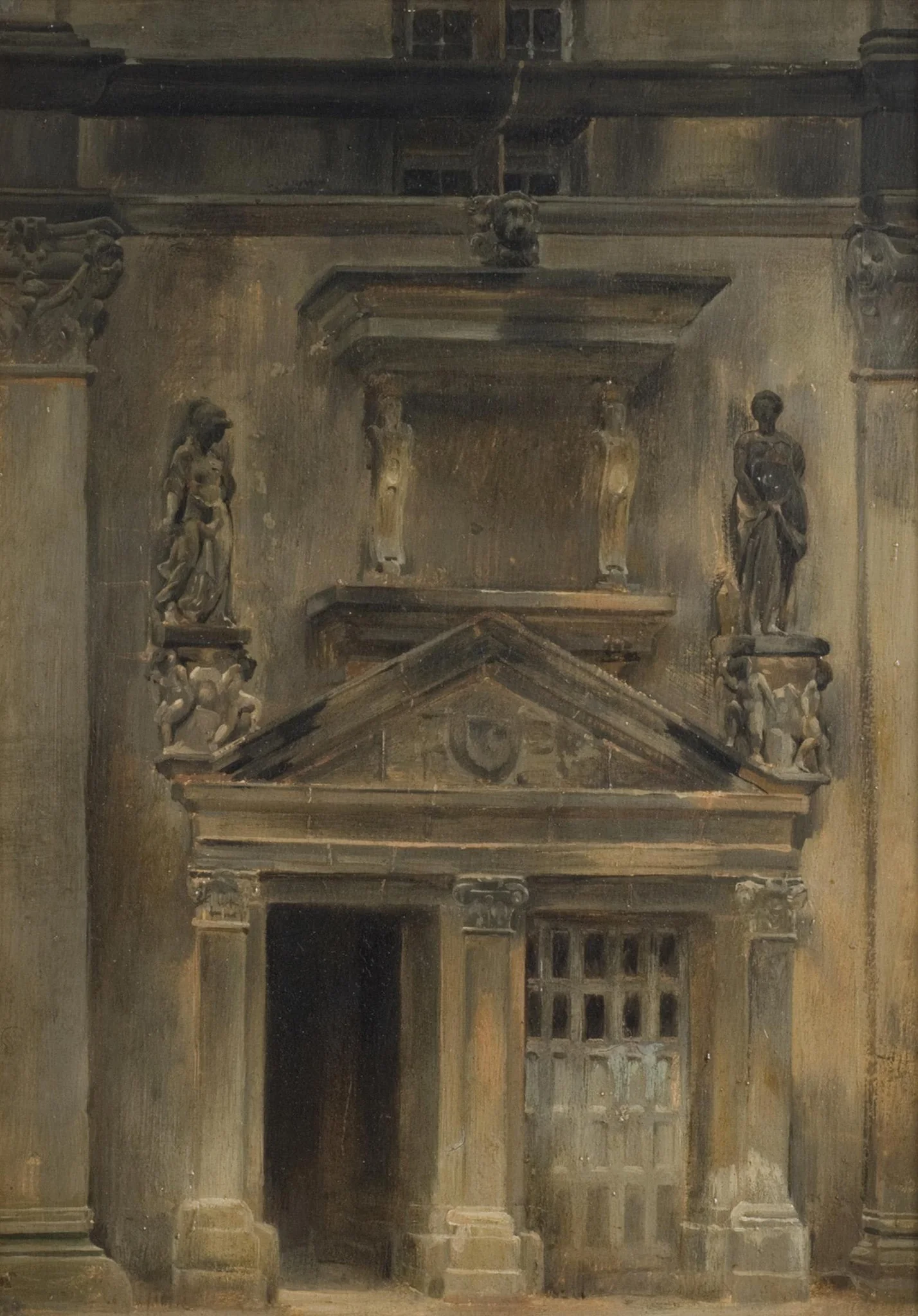 Architectural Study (Door of the Francis I Staircase, Oval Court, Fontainebleau)