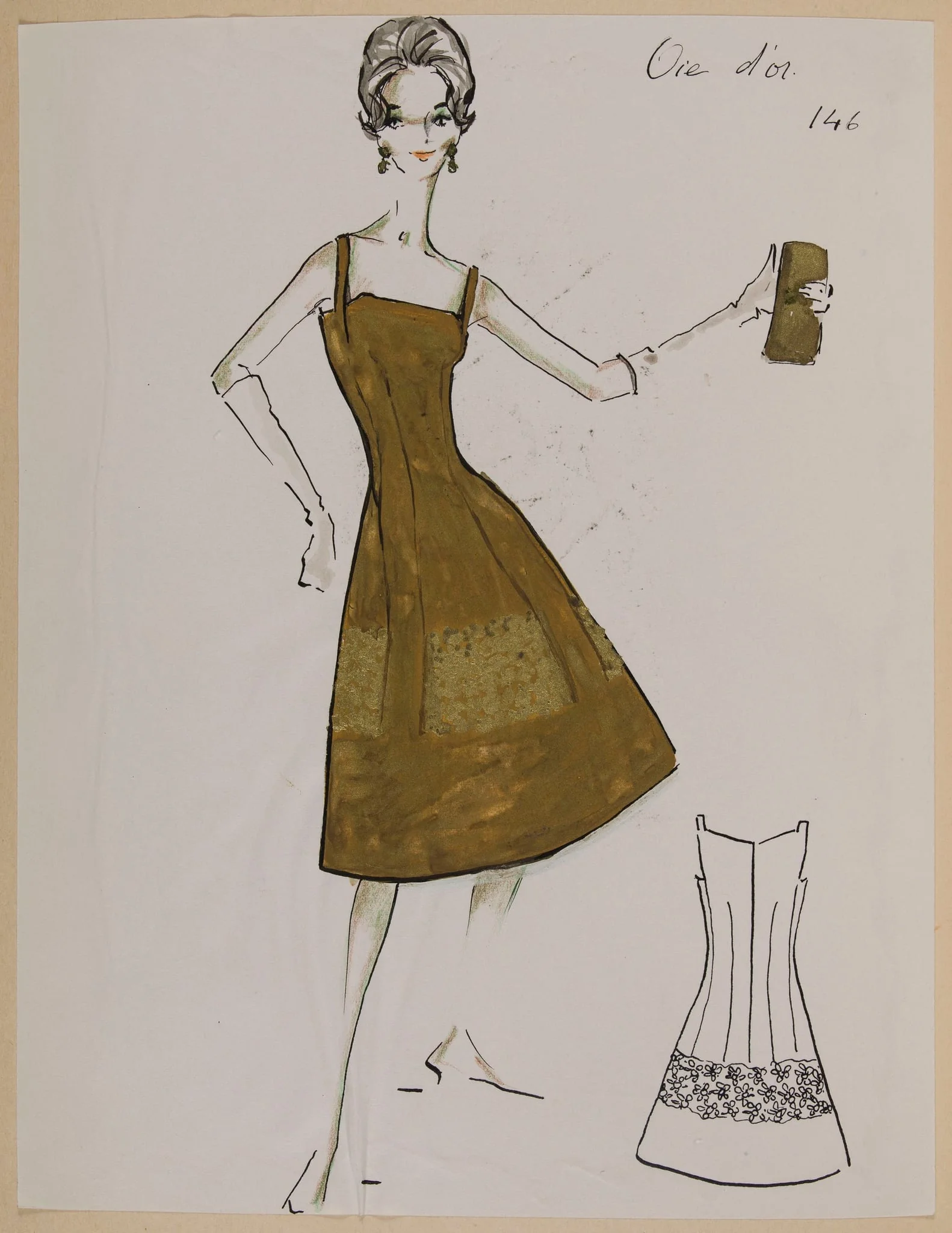 Oie d'or, by Marie-Louise Carven, 1960