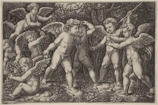Putti Playing