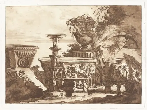 Composition with Antique Vases