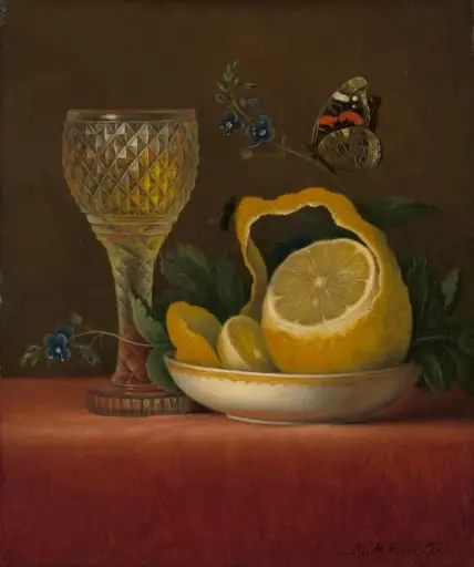 Still Life with Lemon and Cut Glass
