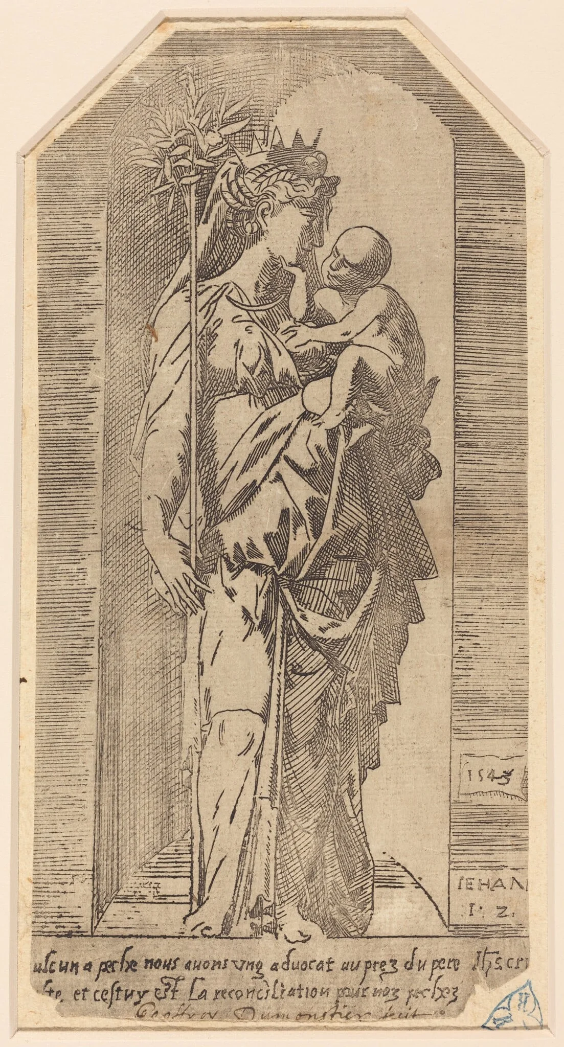 The Crowned Virgin in a Niche