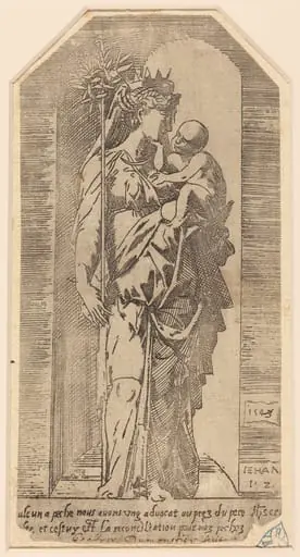 The Crowned Virgin in a Niche