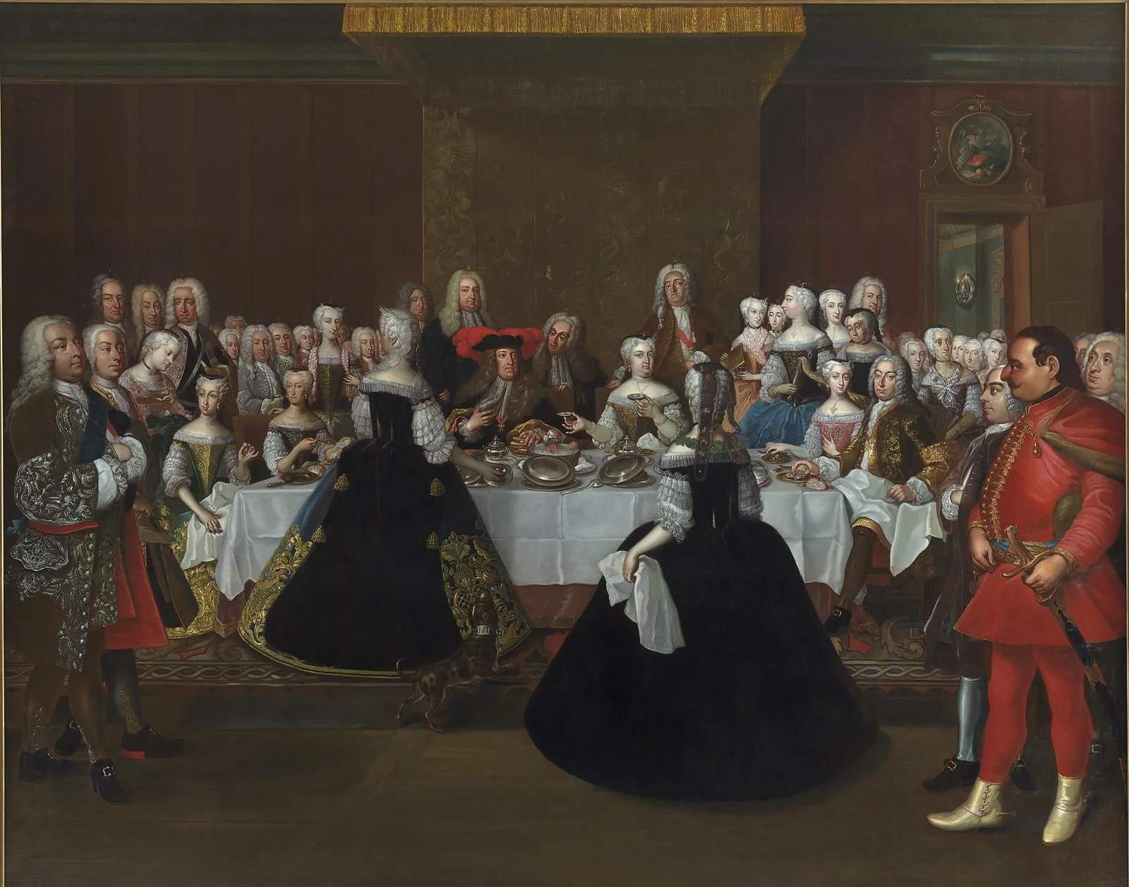 A Banquet at the Court of the German Emperor Charles VI, by Unknown, 1750